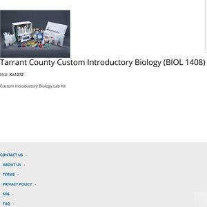 Tccd biology 1408 lab kit1272 with microscope